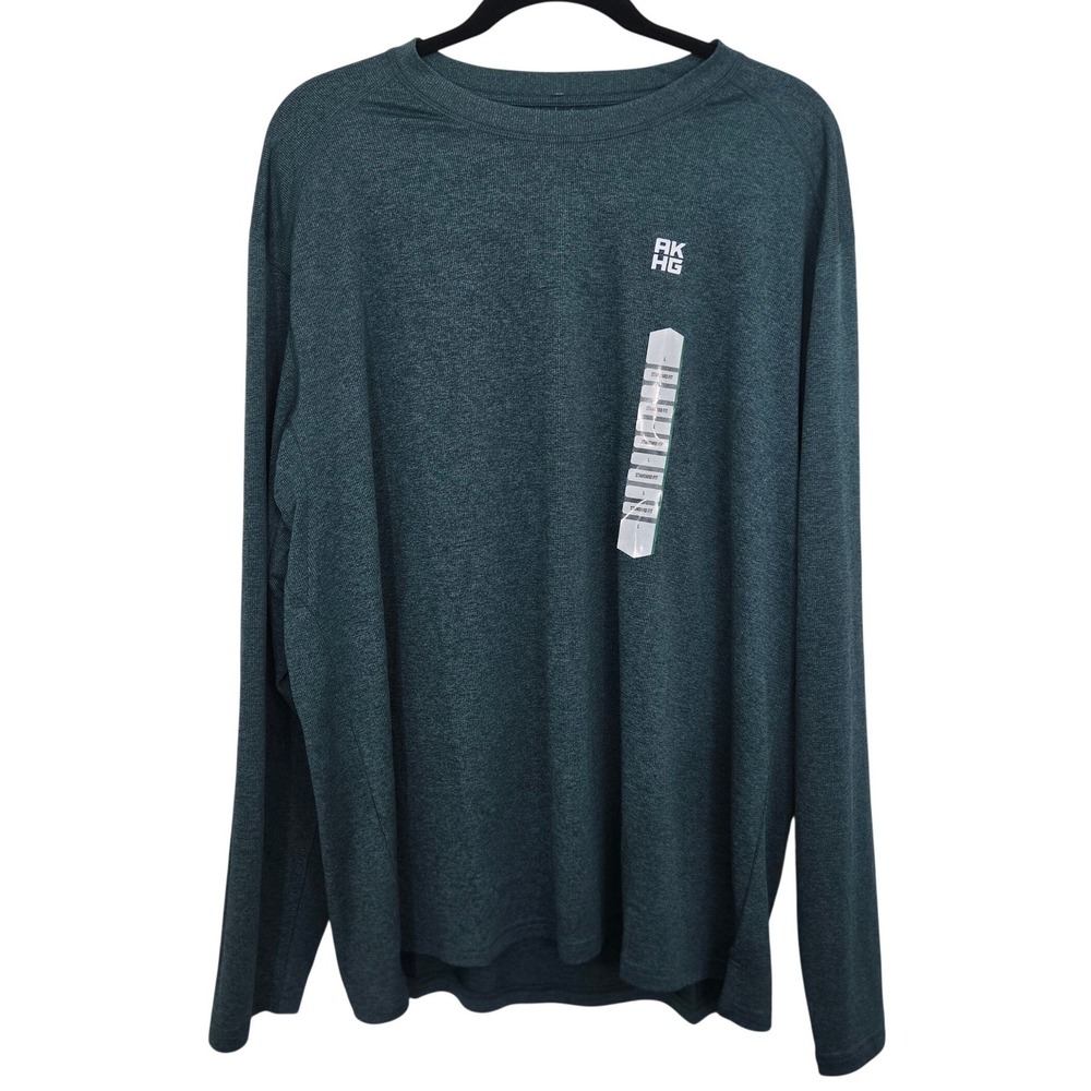 NWT Duluth AKHG Tun Dry Mens L Long‎ Sleeve T Shirt Standard Fit Green Outdoor